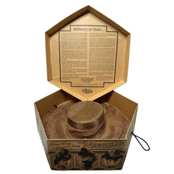 Wide Brim Dress Hat Bow Accent Derby Tea Party Church Mary Jean Collection NIB main image 13